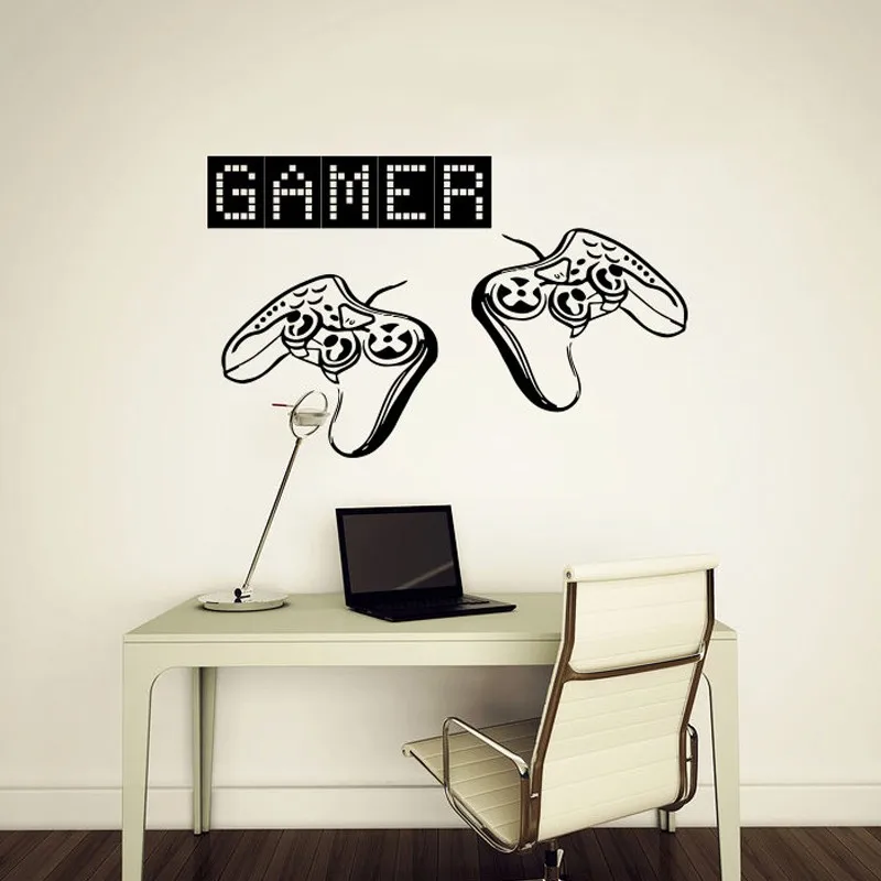 Game-Controllers-Gamer-Gaming-Video-Game-Wall-Decal-Vinyl-Sticker-Decals-Art-Home-Decor-Design-Murals