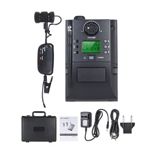 Clipe portátil no Instrumento UHF Sistema de Microfone Sem Fio com Receptor & Transmissor 32 Canais para Sax Saxofone Trompete(China)