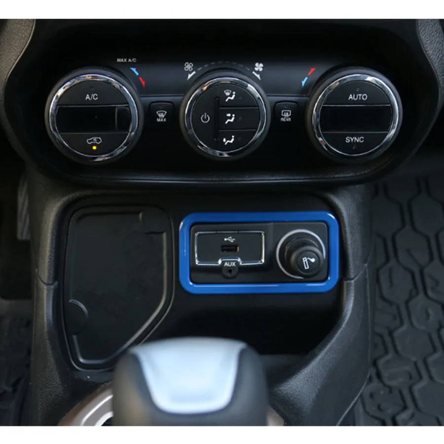 Для Jeep Renegade 15-16 интерьерная декоративная рамка для прикуривателя наклейка
