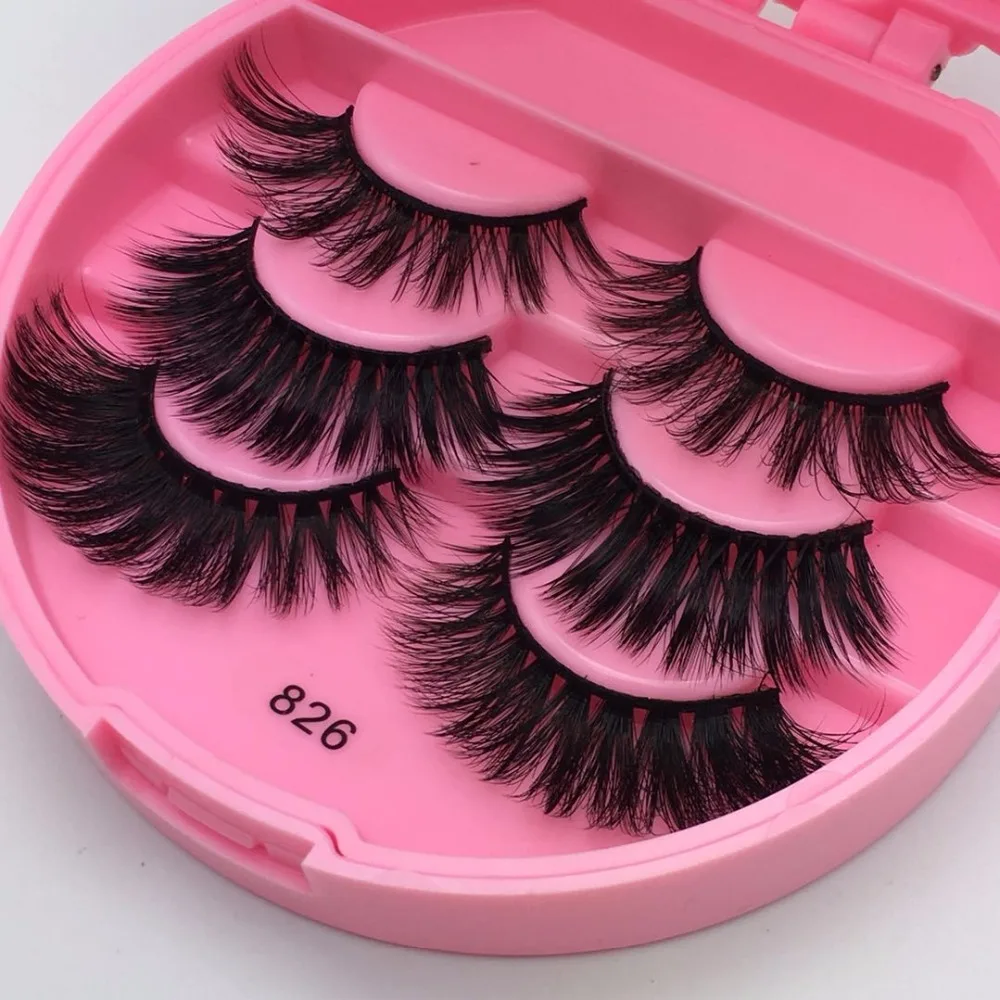 NEW MIX 3pair natural long false eyelashes full strip lashes makeup 3d