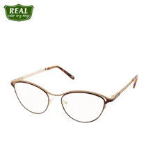 Cateye, женские очки с полной оправой из нержавеющей стали, кассическая оправа, цветные очки, оправы для очков по рецепту