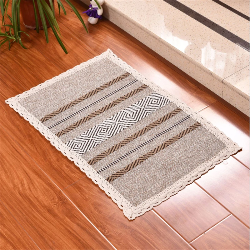 

AOVOLL Sofa Cushion Coffee Table Mat Doormat for Entrance Door Vintage Home Decor Kitchen Living Room Table Accessories