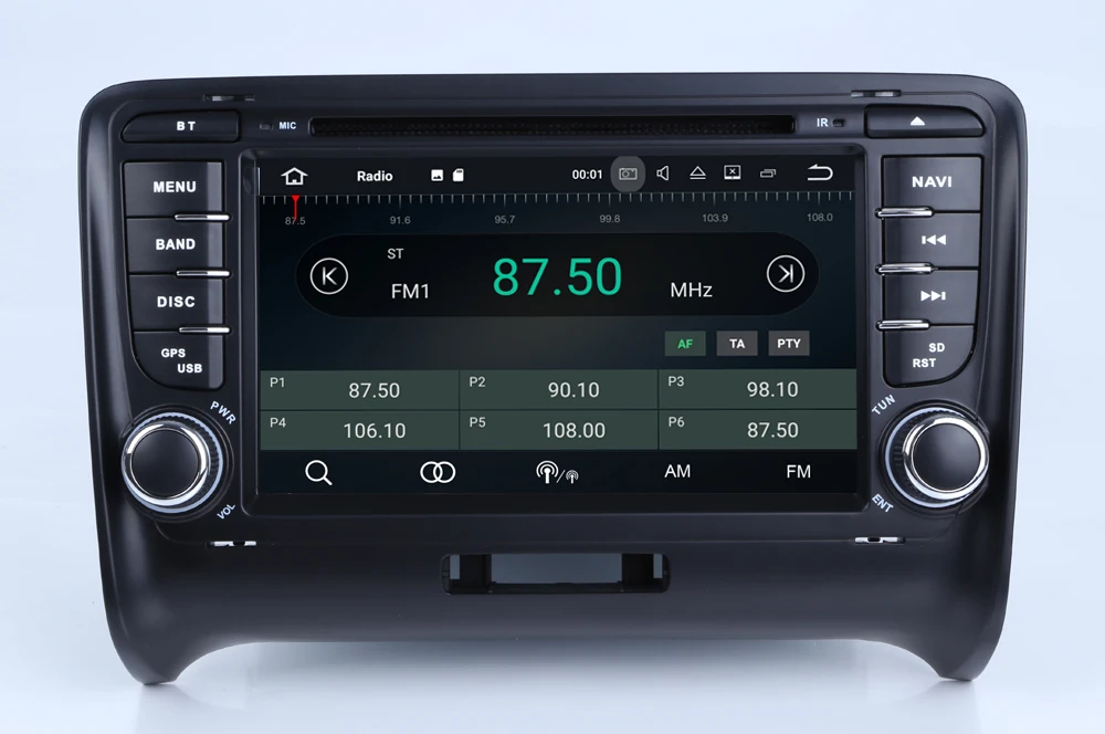 Discount HIRIOT Android 7.1 Car DVD GPS Player Vehicle Sat Navi For AUDI TT Radio Bluetooth Mirrorlink  Wifi/4G 16G Rom+2G RAM DAB+ USB 5