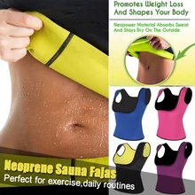 Women Neoprene Sweat Sauna Body Shapers Vest Waist Trainer Slimming Weight Loss Waist Cincher Anti cellulite