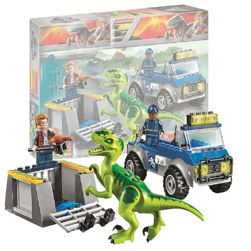 lego 10757 juniors jurassic world raptor rescue dinosaur toy