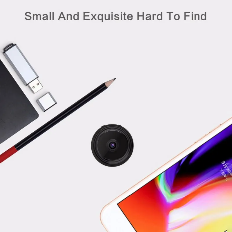 Черная мини-камера беспроводная Удаленная WiFi камера 1080P HD ИК детектор движения ночного видения 150 градусов широкоугольная веб-камера Горячая