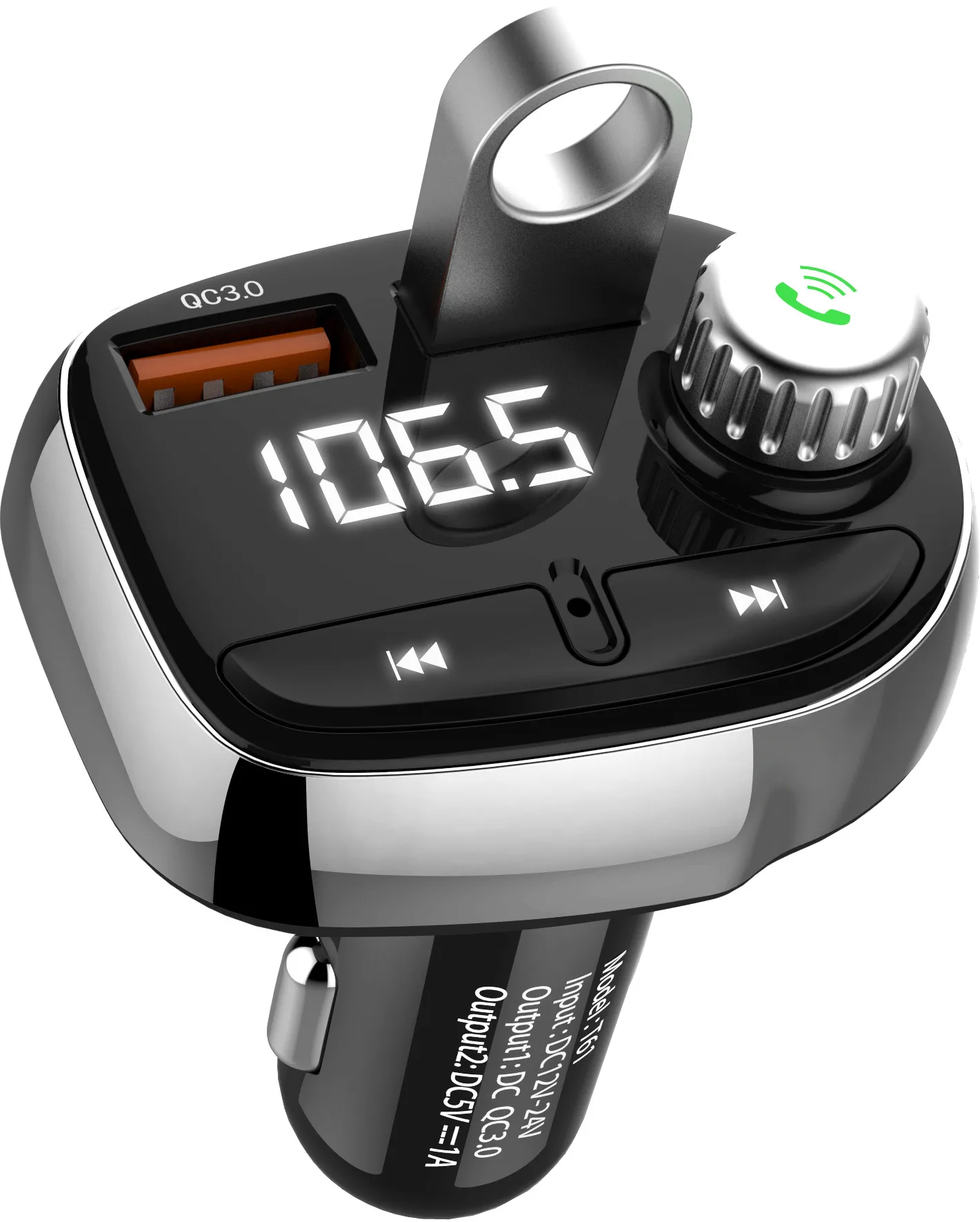 Автомобильный Bluetooth Hands Free MP3-плеер/телефон на радио fm-передатчик T61