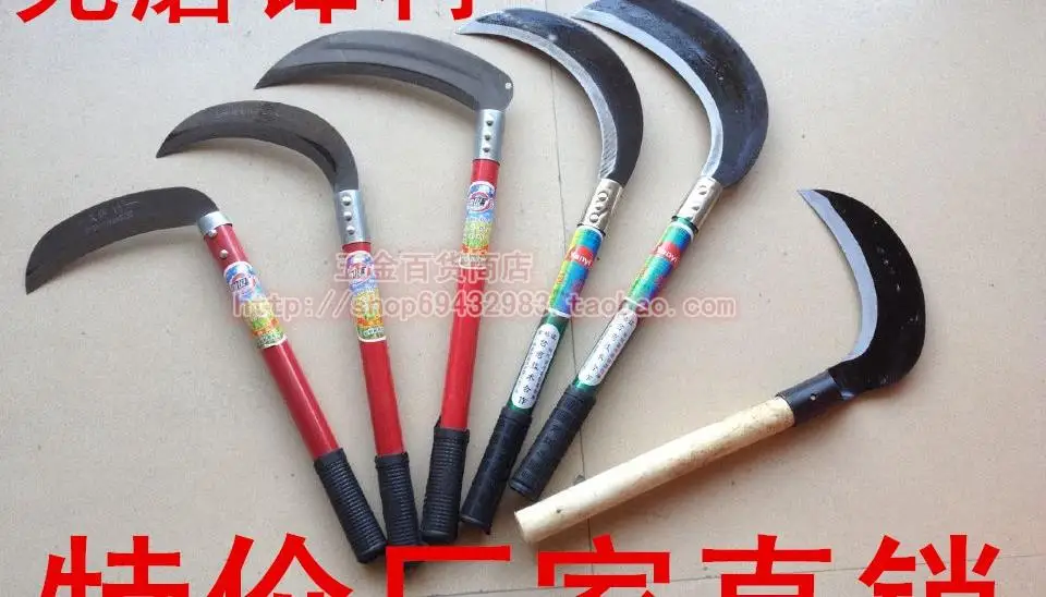 Imported steel front garden mowing sickle knife knife blade sharp farm