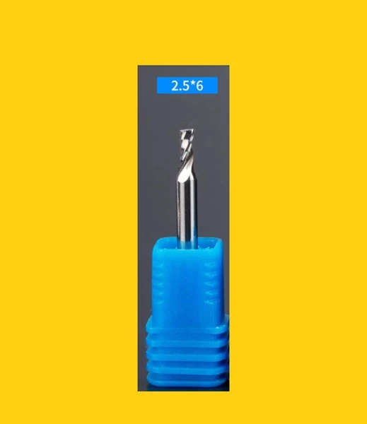 Распродажа! 5 шт. 3.175x2.5X6 1/8 &quotОдна Флейта гравировальный станок для акриловой
