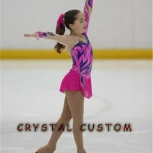 Пользовательские фигурное катание платья Кристалл бренд Vogue лед соревнование в катании на коньках платье DR3271