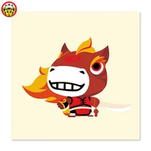 Картина по номерам художественная краска по номеру лошадь Китай Красный Китайский Зодиак декоративная краска ings нарисованная на холсте цифровая краска ing Fa