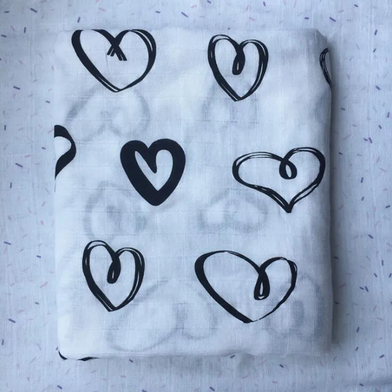 5 шт./лот/партия детское одеяло для новорожденных супер мягкое Пеленальное Одеяло s для младенцев банное полотенце черный белый серый