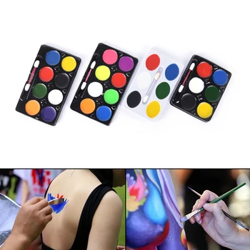 

5/6/8 Colors Non Toxic Water Paint Oil Body Makeup Face Painting Art Kit With Brush For Fancy Carnival Vibrant Party Hot