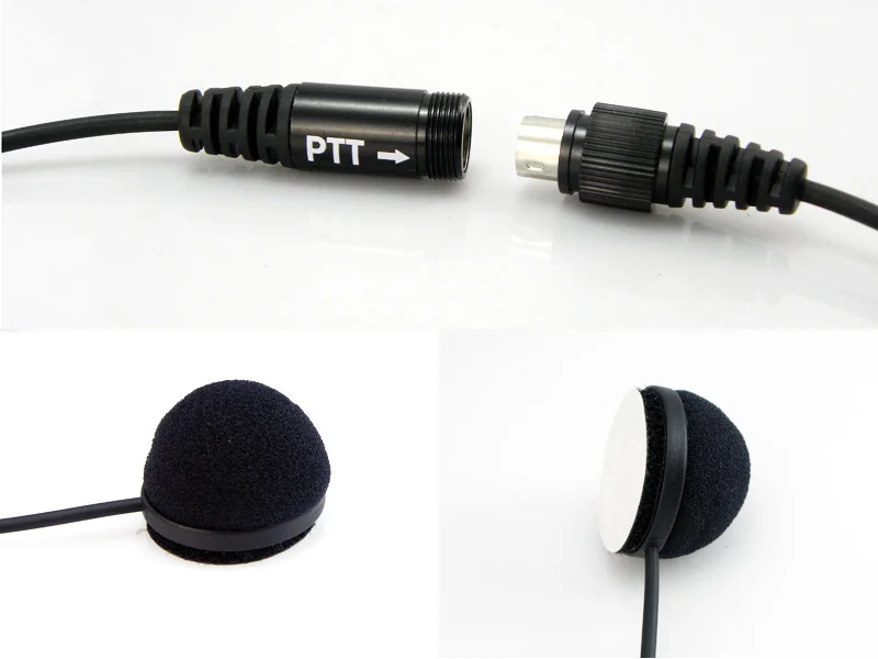 HYS Compatible avec oreillette Motorola en forme de G, PTT avec micro,  oreillette radio à 2 broches, dp1400 cp040 gp300 Hytera Talkie-walkie  casque