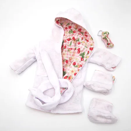 Одежда для кукол, подходит для 43 см, аксессуары для новорожденных и американская кукла, белые модные детские пижамы и халаты - Цвет: M--363