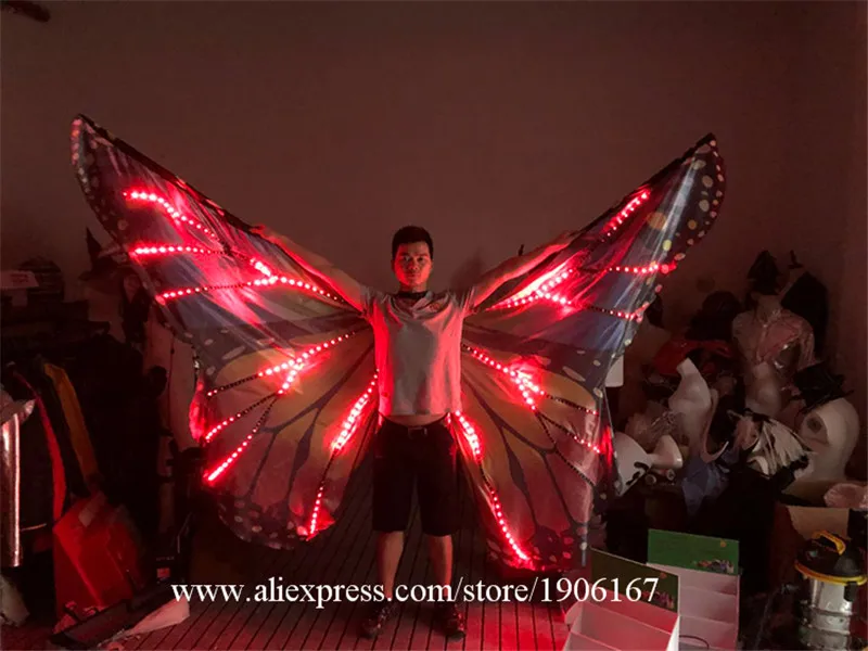 LED light wings isis illusion gold wing stage performance team dance light clothes04