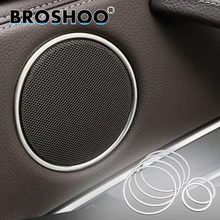 Broshoo 6 шт./лот двери автомобиля Динамик Наклейка 3D Наклейки для BMW X5 F15 X6 F16 автомобилей-укладки Интимные аксессуары украшения