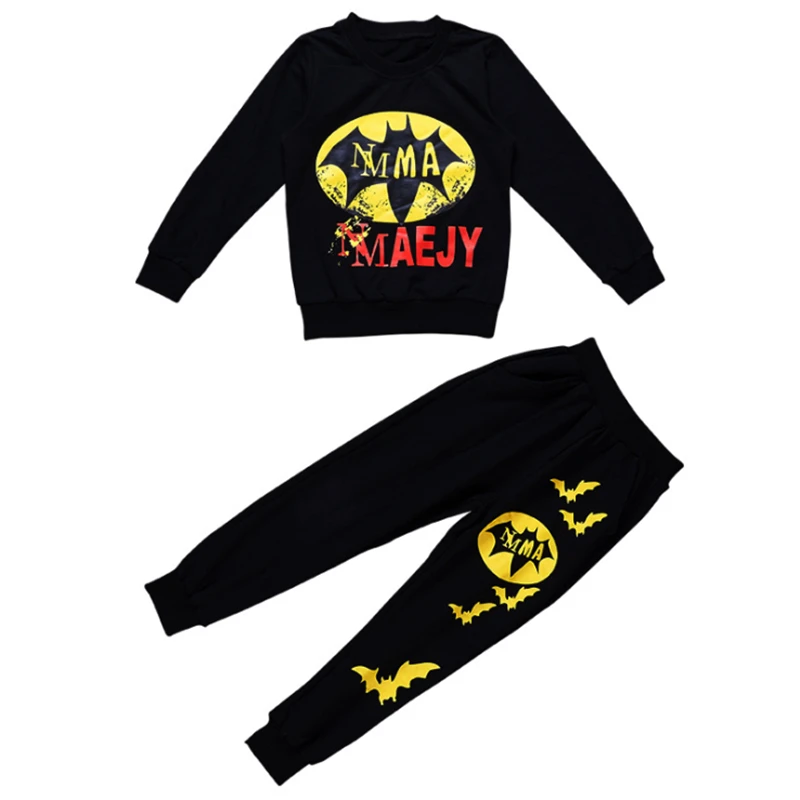 Kids Batman Superhero Costume Set – Halloween Boys Spring Sports Suit – Children's Batman Clothes image 3