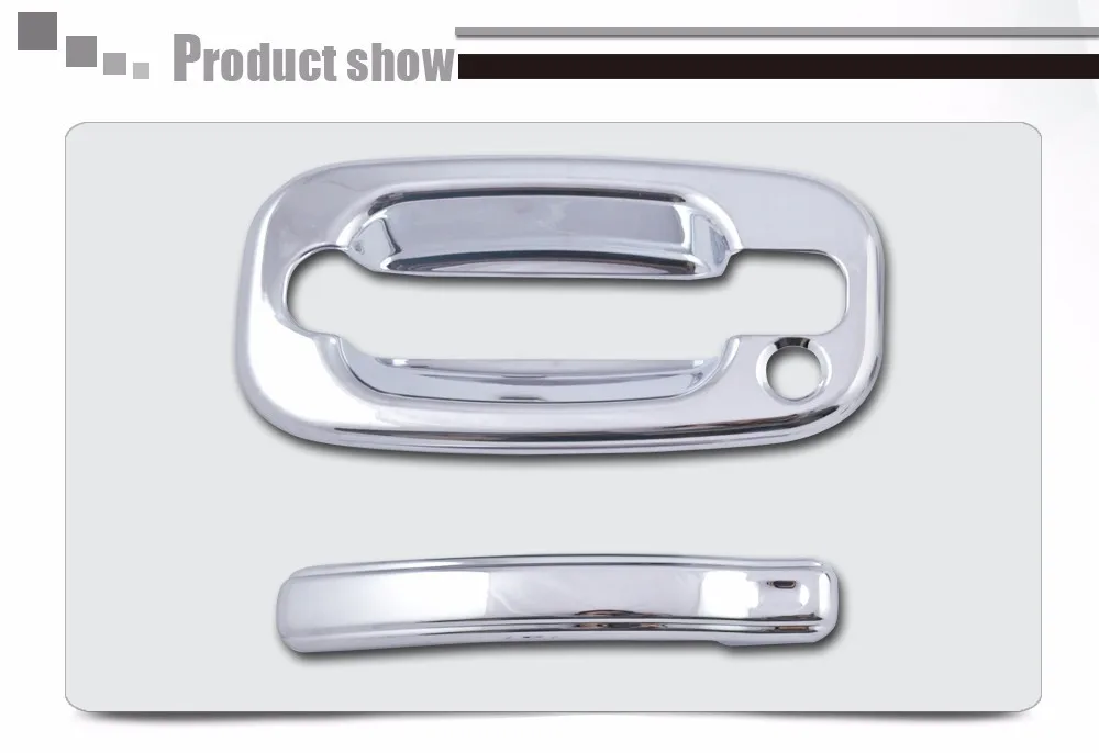 ABS Chrome Door Handles Cover 2D No PSKH For Chevrolet Silverado For GMC Sierra 1999-2006 Free Shipping b