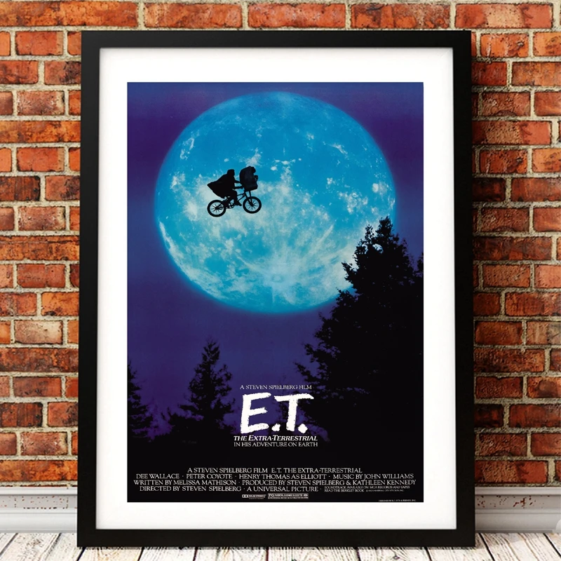 E. Экстра-наземный UFO фильм плакат художественная печать, фильм плакат ET холст картина настенная картина художественный декор