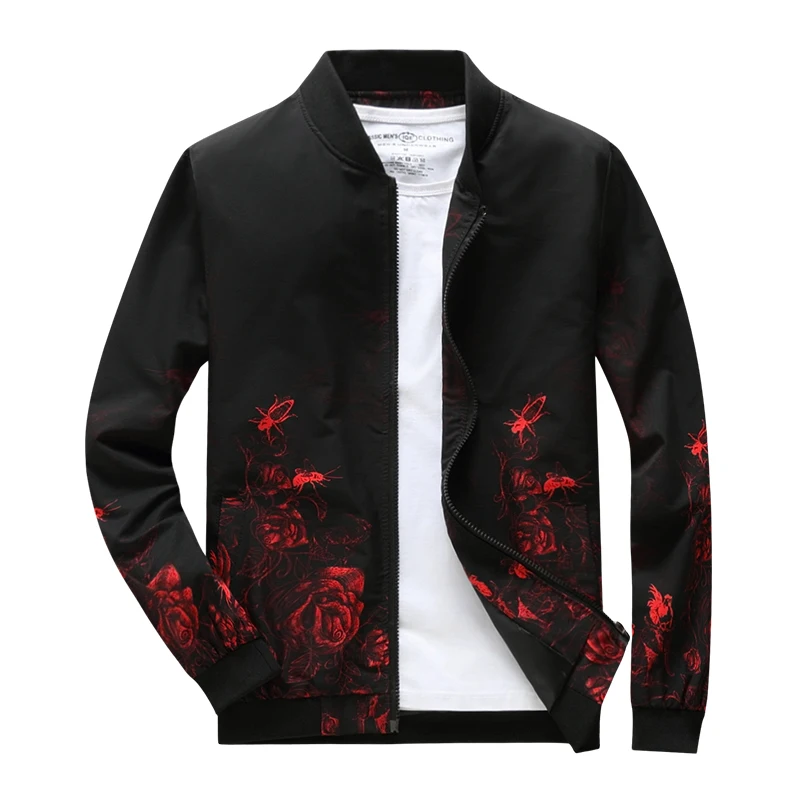Goede 2018 nieuwe herfst mode pinted mannen jassen slim fit jaqueta masculina bomber jacket AXP183