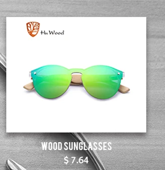 HU WOOD Brand Design Multi-color Frame Skateboard Wood Sunglasses for Men Color Gradient Lenses Driving Shade Anti-glare GR8011