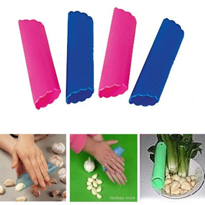 

2pcs Rubber Garlic Peeling Machine Creative Soft Silicone Garlic Peeling Device Easy Garlic Peeled Easy To Clean A