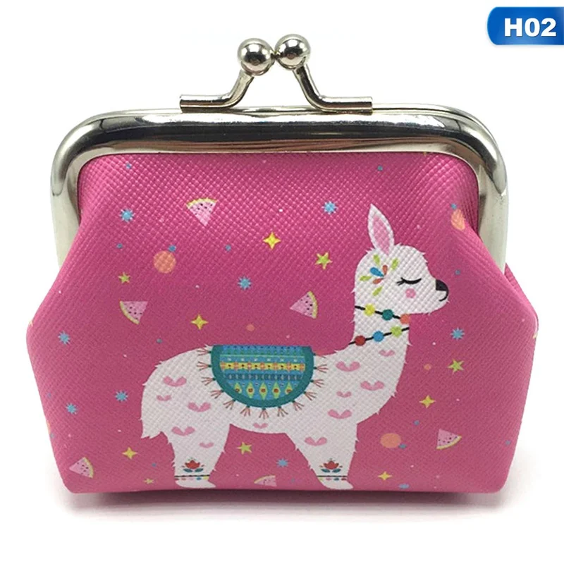 

Unicorn Flamingo Cactus Alpaca Printed Coin Purse for Women Girls Cartoon Pattern Wallet Bag Zipper Coin Purse