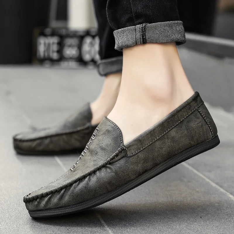 

2018 Spring/autumn Men's Youth Fashion Shoes Edition Breathable Casual Shoes Men's Driving Shoes Trend Set Foot Loafers Shoes 5
