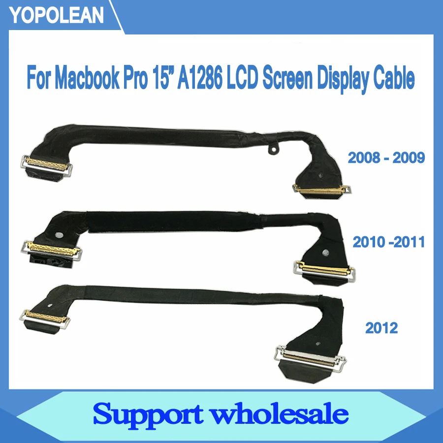 Оригинальный ЖК экран дисплей кабель для Macbook Pro 15 &quotA1286 2008 2009 2010 2011 2012
