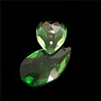 

50*30mm 50pcs Emerald Crystal Chandelier Prisms For Wedding Decoration Free Shipping