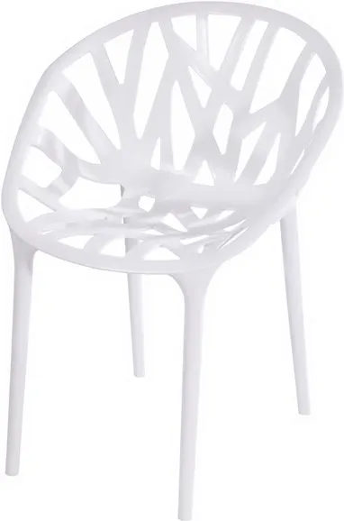 Современный дизайн, пластиковый обеденный стул из растительной лозы, дизайн дерева, полипропиленовый стул, современная мода, популярная форма, стул для инъекций