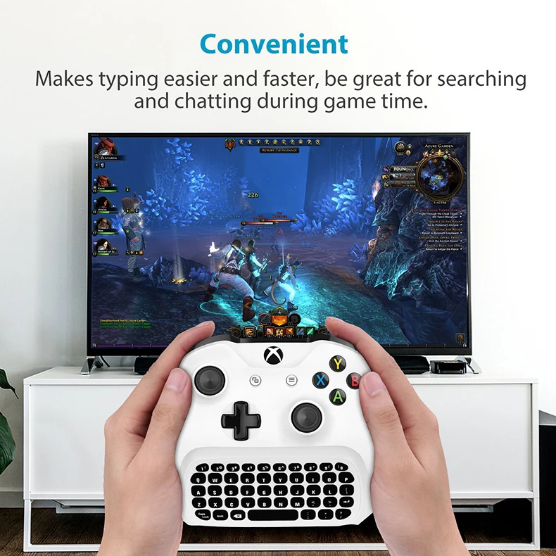 2,4G мини Bluetooth беспроводная клавиатура для Xbox One Аксессуары игровой чат геймпад клавиатура для Xbox One S контроллер части клавиатуры