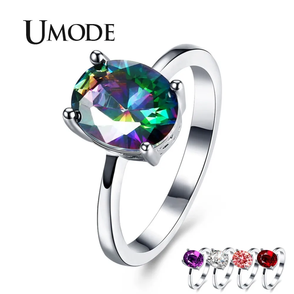 

UMODE Damond Fashion Engagement Ring for Woman Beautiful Ladies Jewelry Freemasonry Accessories anillos mujer jewellery UR0438