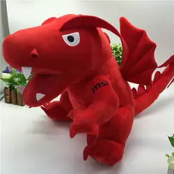 45 см новые детские плюшевые Игрушечные лошадки большой красный динозавр Набивные плюшевые игрушки Игрушечные лошадки для детей Огненный