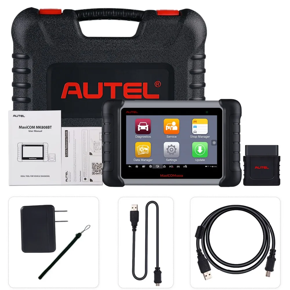 autel MK808BT OBD2 сканер автомобильный диагностический инструмент функции EPB/IMMO/DPF/SAS/TMPS лучше, чем launch x431