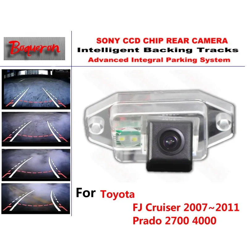 for Toyota FJ Cruiser 0711 Prado 2700 4000 CCD Car Backup Parking Camera Intelligent Tracks