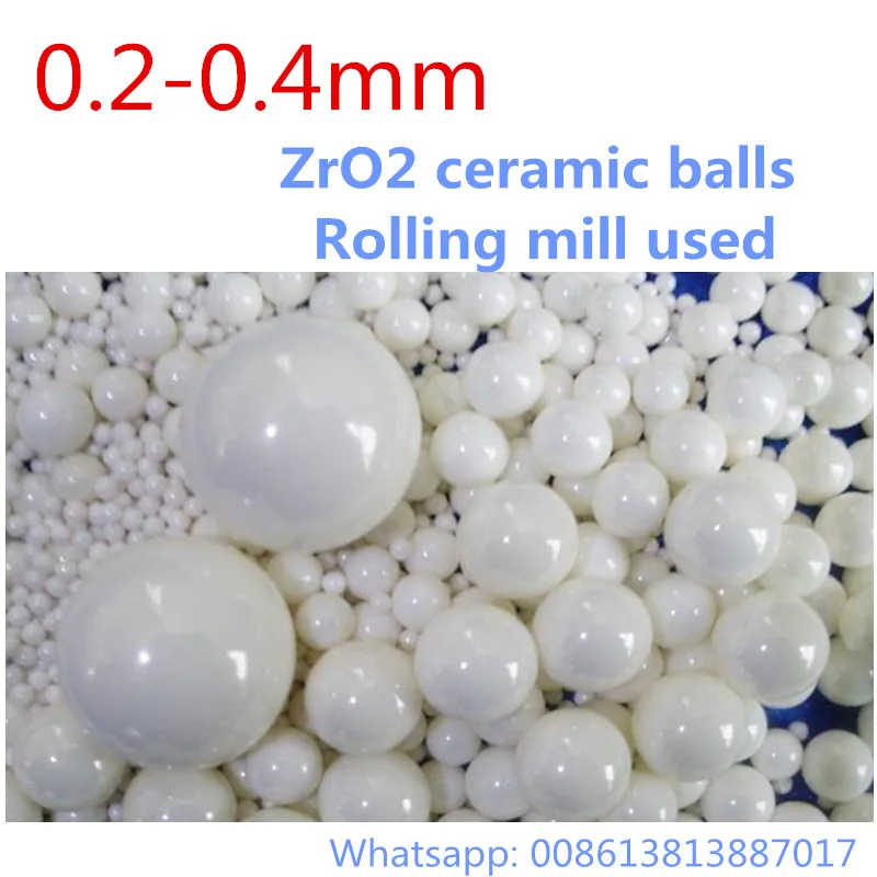 

1kg/lot 0.2-0.4mm ZrO2 ceramic Zirconia balls for Planetary Agitatingroller Sanding machine