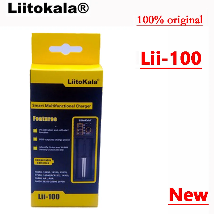 Liitokala Lii-100 1,2 V/3 V/3,7 V/4,25 V перезаряжаемая продукция всех форм и размеров, книга! Уникальный в мире lii100