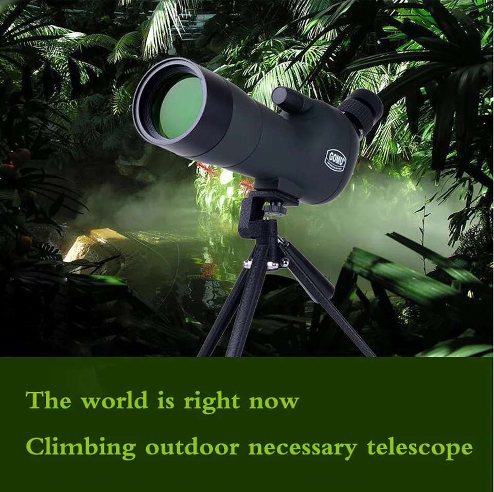 Бренд GOMU 20-60x60 HD зум высокое качество точность Зрительная труба телескоп штатив Подключение адаптер для мобильного телефона наблюдение за птицами