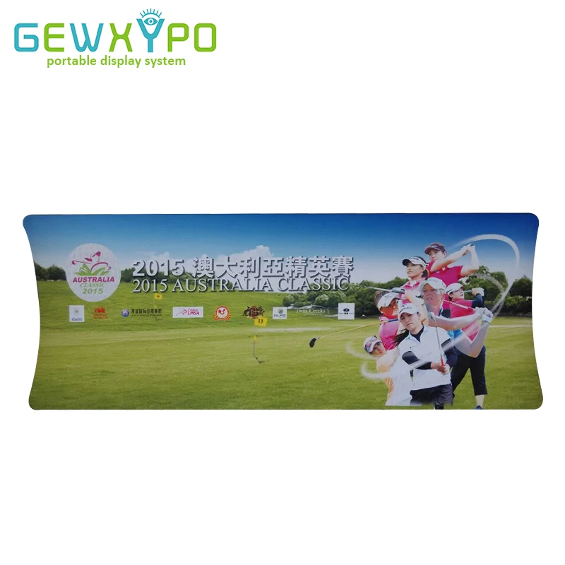 

600X228cm U Shape Tension Fabric Media Backdrop With Full Color Banner Printing,Trade Show Event Booth Easy Fabric Wall Display