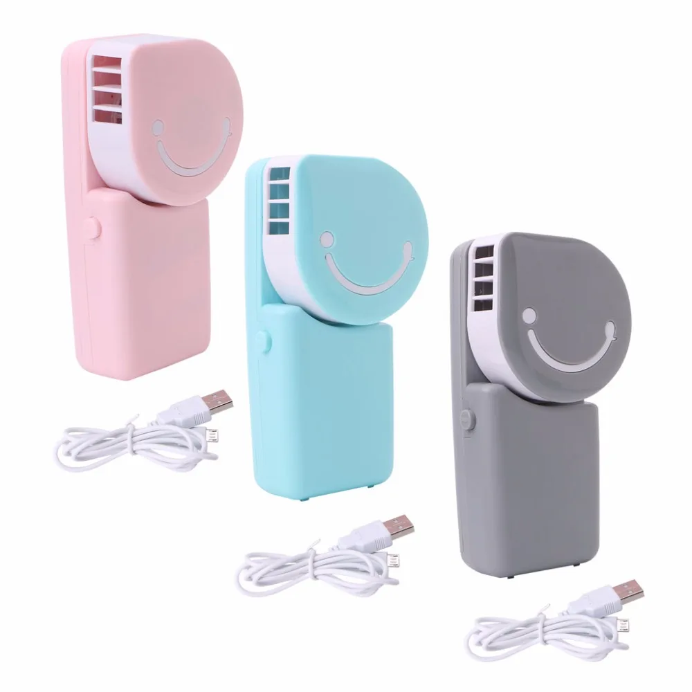 

Portable USB Rechargeable Hand Held Air Conditioner Cooling Summer Cooler Fan