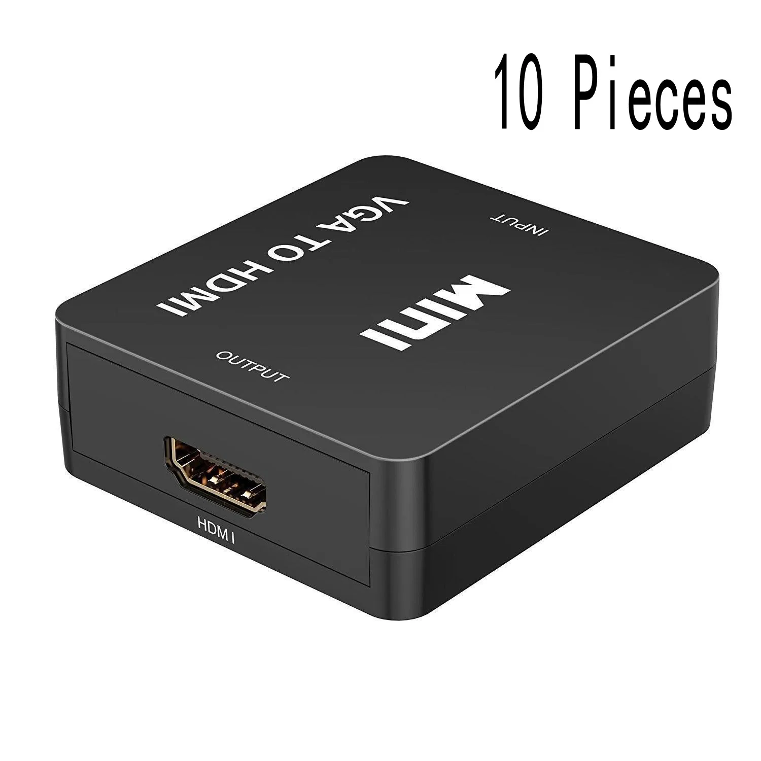 MLLSE 10 шт высокого качества VGA2HDMI мини VGA конвертер HDMI с разрешением 1080 P аудио