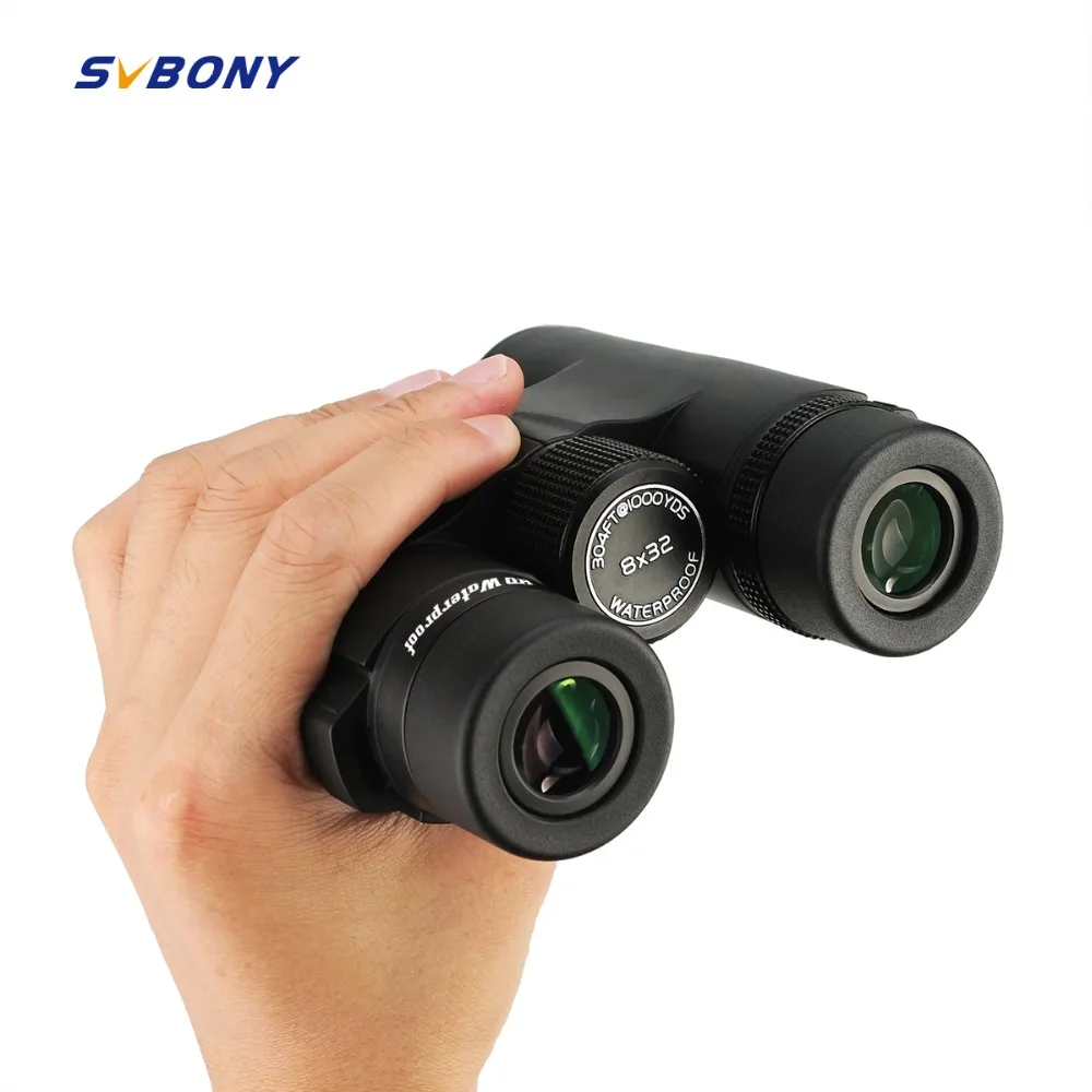 

SVBONY Binoculars 8x32 BAK4 Roof Prism HD High Power Telescope Nitrogen Filled Waterproof Metal Focusing Wheel SV47 Professional