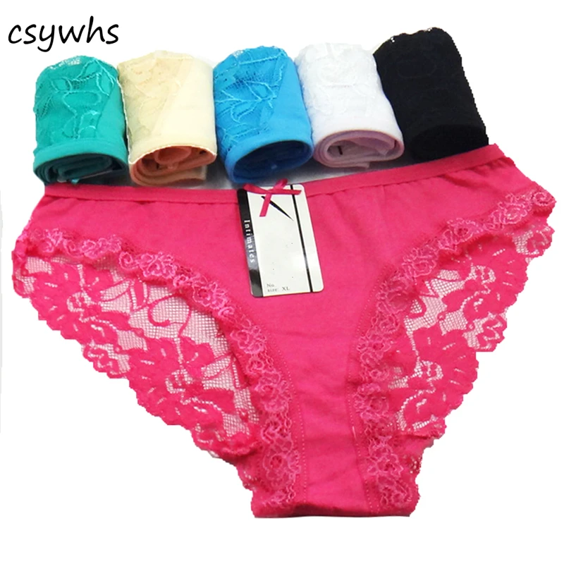 CSYWHS женское нижнее белье прозрачные кружевные трусы с низкой посадкой 3