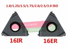 10PCS 16ER 16IR 16 ER IR 1.0/1.25/1.5/1.75/2.0/2.5/3.0 ISO,Indexable Tungsten Carbide internal External Threading Lathe Inserts 10PCS 16ER 16IR 16 ER IR 1.0/1.25/1.5/1.75/2.0/2.5/3.0 ISO,Indexable Tungsten Carbide internal External Threading Lathe Inserts