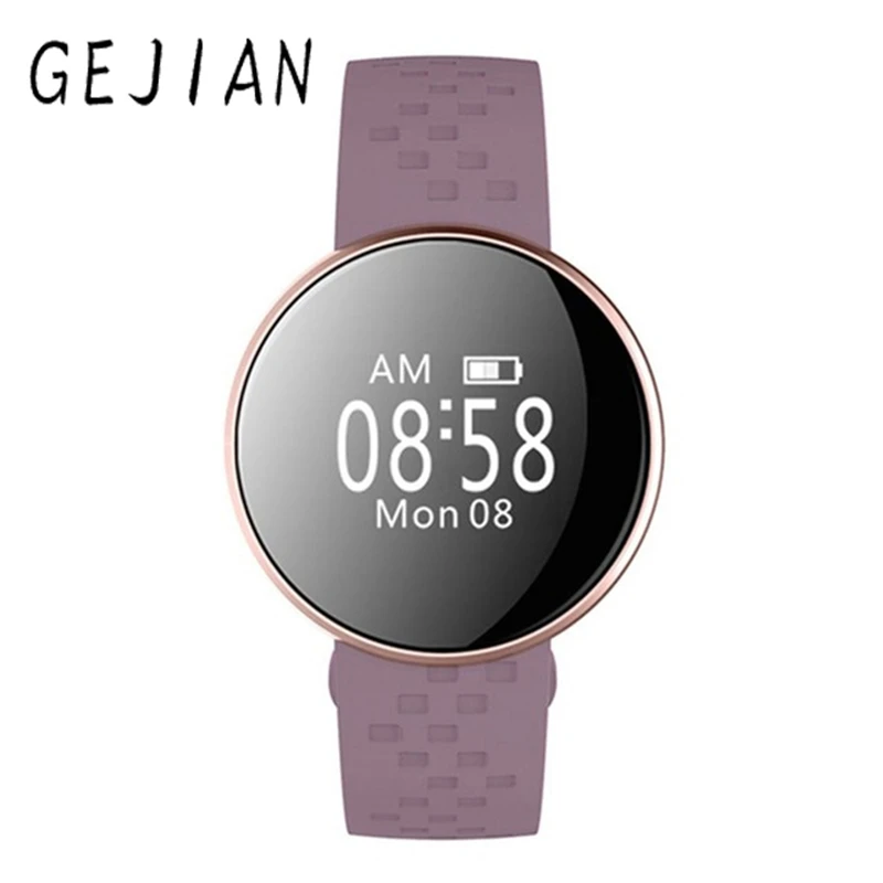 GEJIAN Women Sport Smart Watch Reminder Womans Fashion Clock Smart Watches Calorie Female Top Brand Smartwatch reloj mujer B16