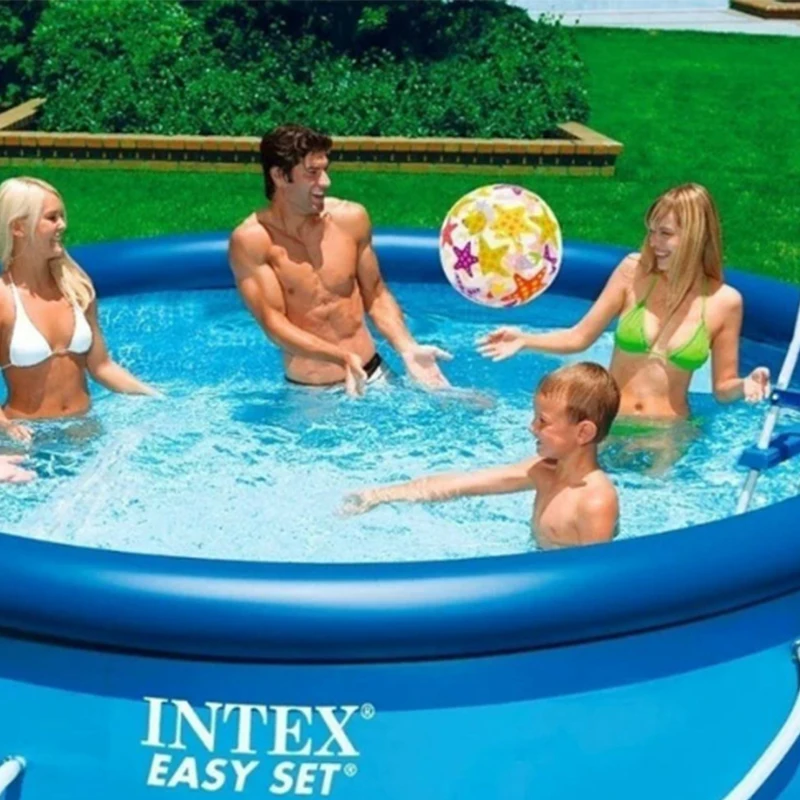 366*76 см, Гигантский Размер, голубой надувной бассейн, семейный бассейн для взрослых детей, утолщенный летний водный бассейн B33004
