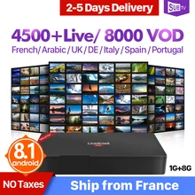 IPTV Box France Portugal Subscription Leadcool Pro Android 8.1 RK3229 Italy Turkish Arabic IPTV Receiver Box IP TV SUBTV        