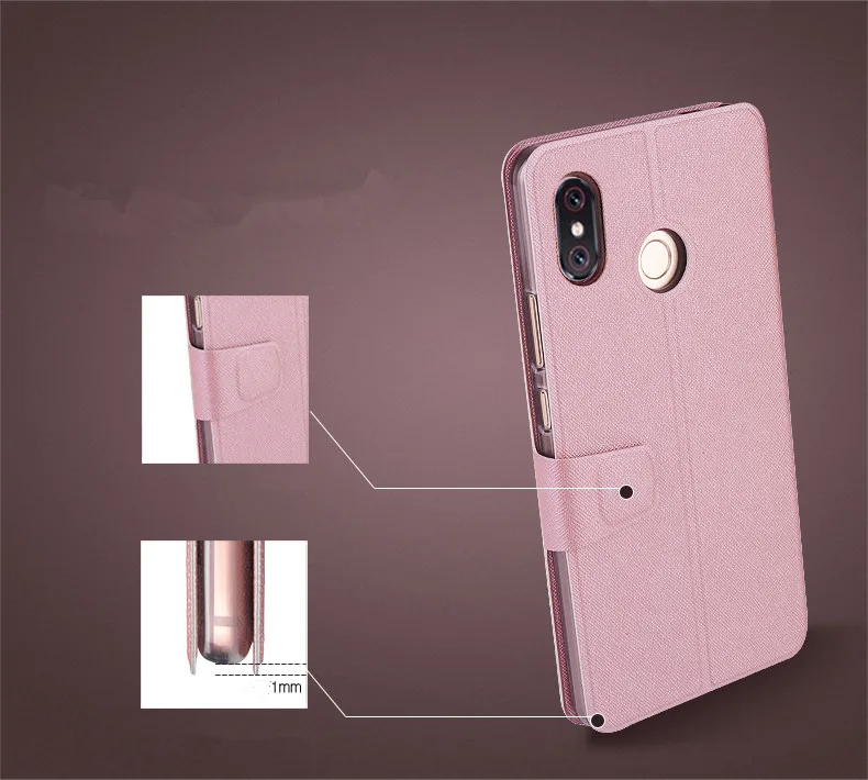Для Xiaomi mi 8 чехол для 8SE Lite 9 Red Note 5 Pro 7 MOFi вид окна флип полный корпус Coque TPU PU кожа